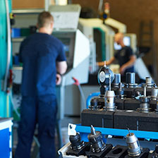 Jürgen Escher „Arbeiter / Maschinen / Bohrer”